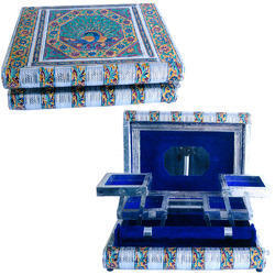 Metal Colorful Meenakari Work Jewellery Boxes