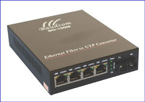 4 Ports Ethernet Fiber Media Converter