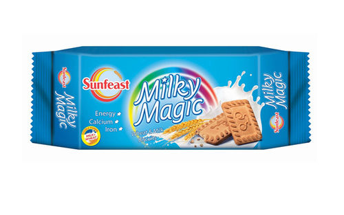 Sunfeast Milky Magic Biscuit - Nutritious Milk Enriched Treat | Crisp, Crunchy Delight for Mothers and Kids