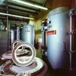 Purple & White Clamshell Vacuum Heat Treatment Furnaces