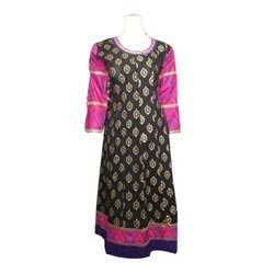 Blue Designer Cotton Kurti