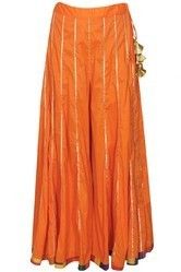 Long Orange Skirt