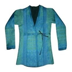 Silk Sibori Angrakhi Jacket