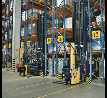Conventional Pallet Racking for VNA Articulated Trucks