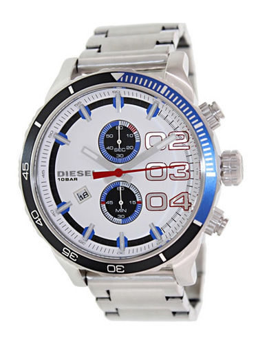 Diesel Men's White Steel Chronograph Watch