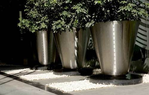 Stainless Steel Planters