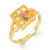 Navratna Gold Gemstone Ring