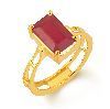 Ruby Gold Gemstone Ring