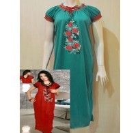 Classic Sea Green Long Nightwear Gown