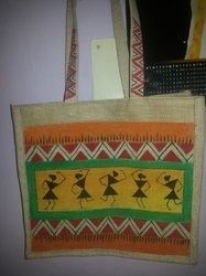 Ikat Printed Jute Bags