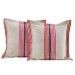 Metro Stripe Pink Medium Cushion Cover