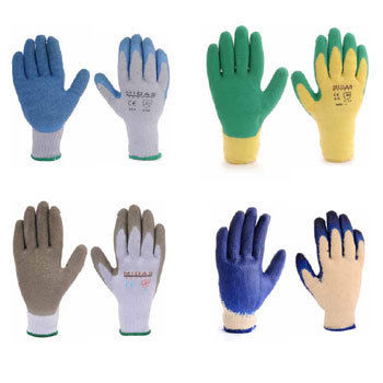 Cotton Glove With Latex Coating