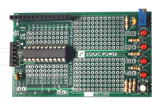 PickIt Low Pin Count डेमो बोर्ड