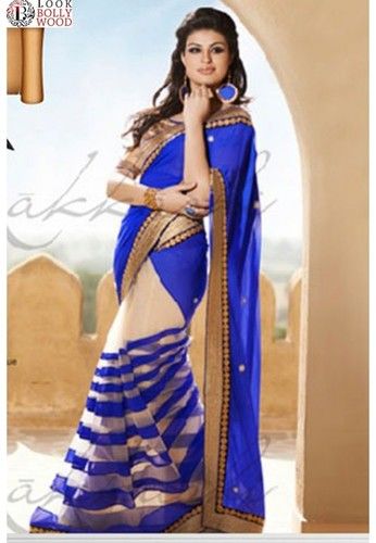 Ethnic Blue Designer Saree General Medicines