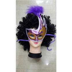 Embroidery Mask with Feather