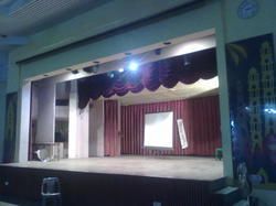 Shrink Resistance Motorized Vertical Stage Curtains