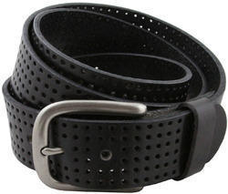 Black Perforated Belt