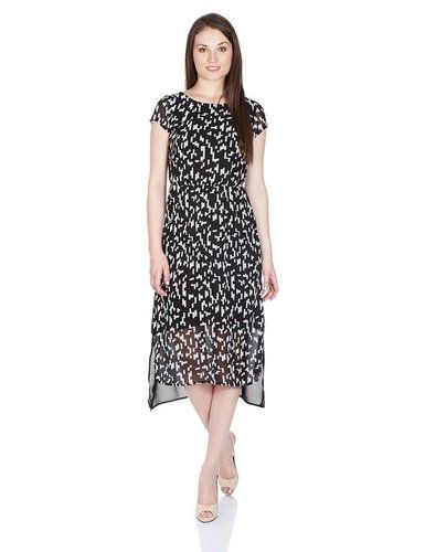 Womens Black And White Cocktail Dress