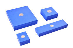 Blue Color Paper Fabricated Jewelry Boxes