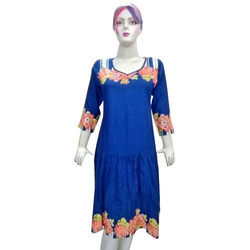 Jacquard Anarkali Kurti