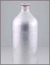 Aluminium Bottles With Plastic Threaded Screw Plug And Aluminium Seal