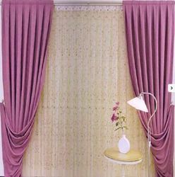 White Decorative Curtain Fabric