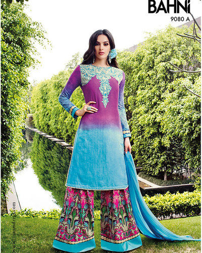 Party Wear Plazo Salwar Suits