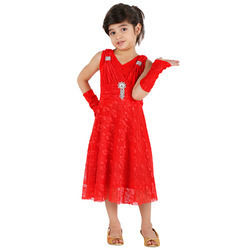 Red Color Kids Dress