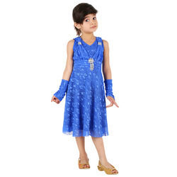 Stylish Light Blue Kids Dress