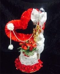 Decorative Flower Bouquet Heart Shape