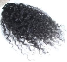 Natural Curly Weft Hair