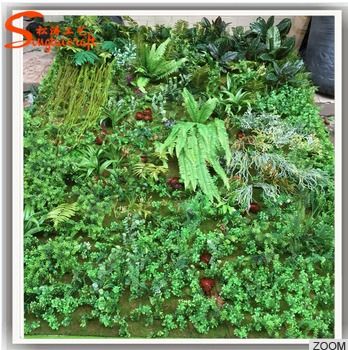 Plastic Customized Stylish Artificial Vertical Green Wall For Decoration