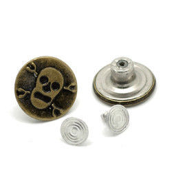 Alloy Jeans Button - Premium Quality Alloy, Various Sizes Available | Reliable Manufacturing for Long-lasting Durability