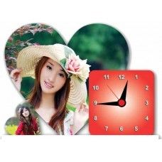 Heart Shaped Acrylic Clock (Small)