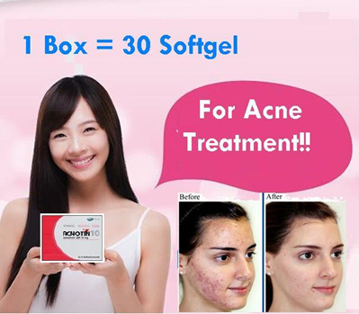 Acnotin 10Mg. Isotretinoin For Acne Treatment - 30 Softgels