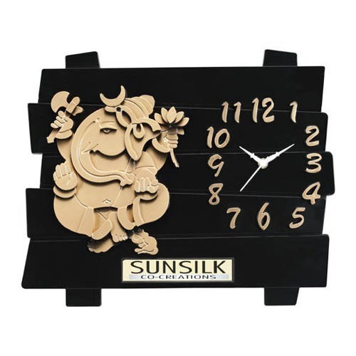 Wall Hanging Ganesha With Clock 