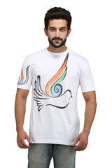 Hand Painted Spirit Messenger White T Shirts