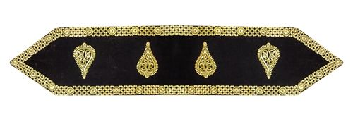 Golden Black Stylish Table Runner