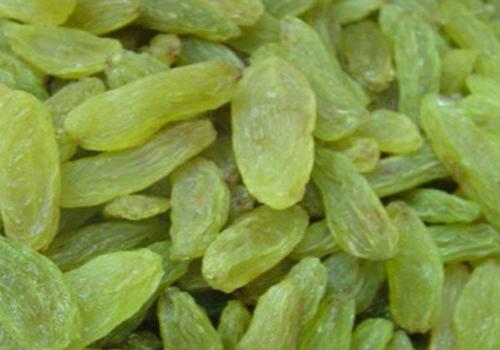 Green raisins 