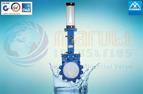 Knife Edge Gate Valve With Pneumatic Operating