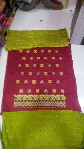 Cotton Ajrakh Makdi Bandhani Print Dress Material (Unstitched) –  Ethenika.com