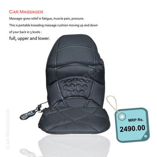 Car Massage Cushion - Portable Massage Device with 3 Levels, Digital Control, and Dual Speed Settings for Neck, Back, and Lumbar Relief