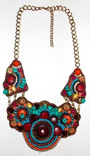 Fancy Beaded Collar Necklace