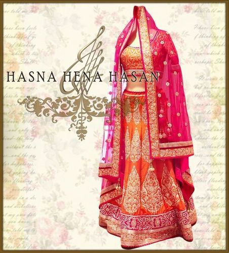 Heavy Hand Embroidered Lahenga