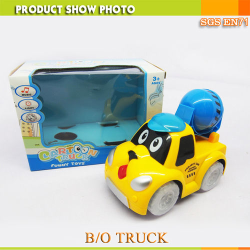 Plastic ABS Lovely Electric Cartoon Car For Kids With Music And Light