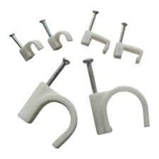 Circle Nail Cable Clip - Injection Molded Plastic, 80 Grams Weight, Durable and Cost-Effective Solution