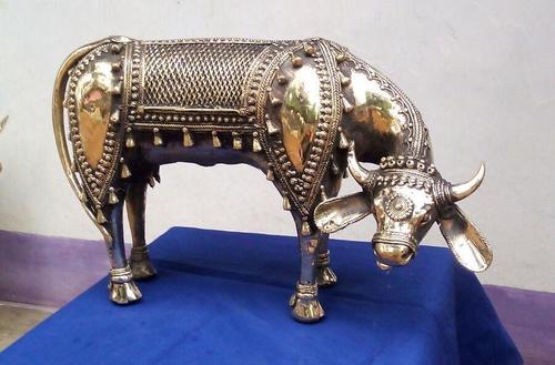 Antique Handicraft Cow Statue