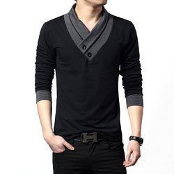 Men's Stylish Black T-shirt