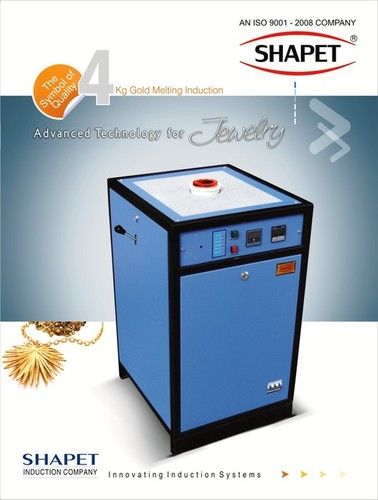 Induction Based Gold Melting Machine 4 Kg. In Three Phase