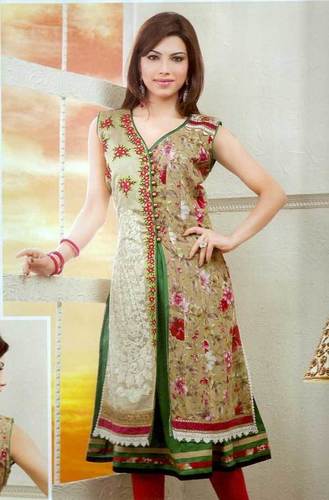 Attractive And Printed Designing Kurtis